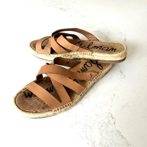 Sam Edelman Women's Tan Averie Espadrille Slide Sandals - Picture 5 of 6
